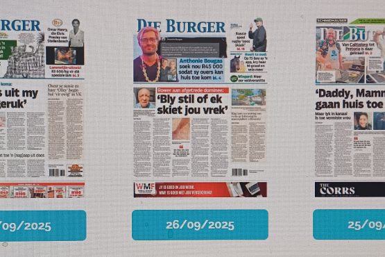 ‘DIE BURGER’ LIG KOP MET SENSASIE OP VOORBLAD