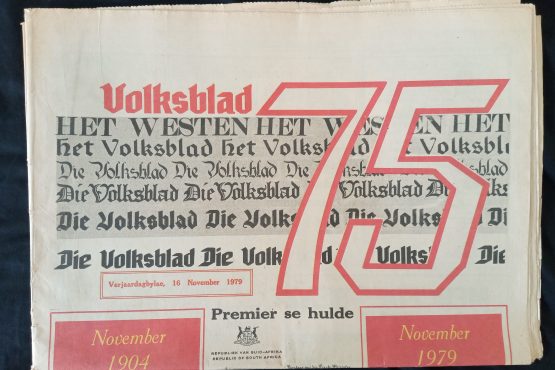 ‘N JAAR AS VERSLAGGEWER BY ‘DIE VOLKSBLAD’